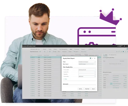 Running a Royalty Detail report in RoyaltyCentral's reporting and analytics tools